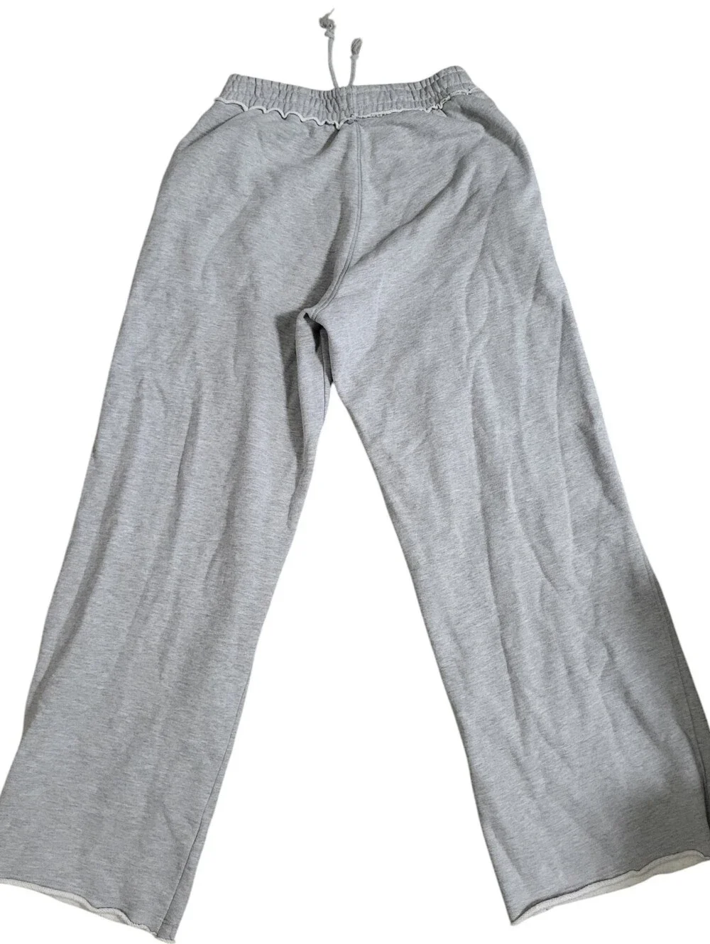 Jaded London Gray Cotton Wide-Leg Knit Men's Sweatpants XS Casual